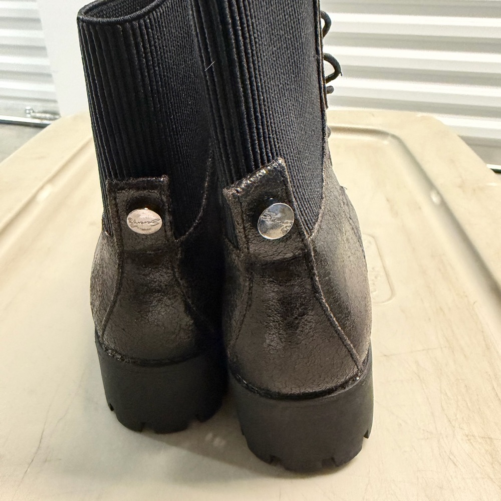 SEVEN7 Women's Lace-Up Jadon Bootie Black Boots Size 6 - Picture 4 of 6